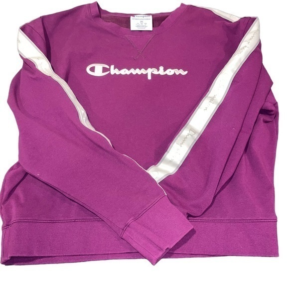 Champion Heritage‎ Retro Sport Crew Sweatshirt Women’s 2XL Venetian Purple - Picture 4 of 8